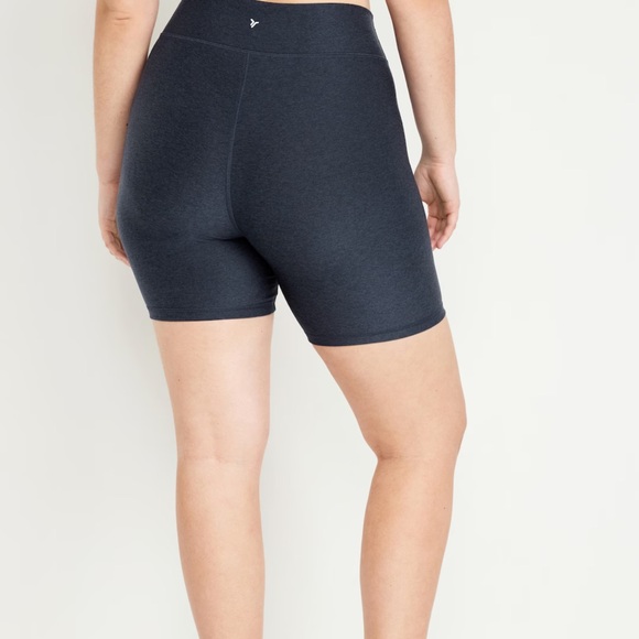 NWT OLD NAVY Extra High-Waisted Cloud+ Biker Shorts -- 6-inch inseaDusk Navy - Picture 6 of 10
